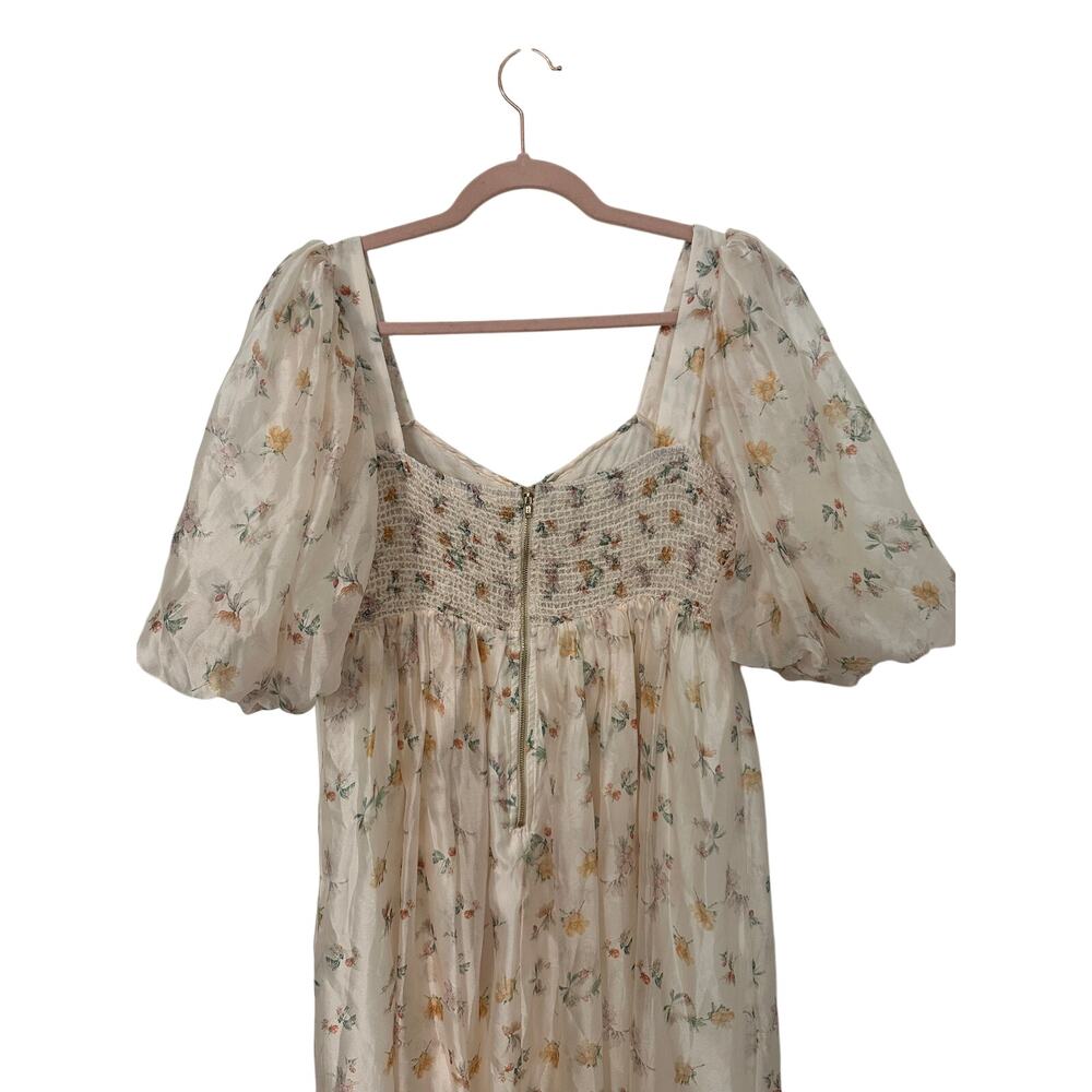 Worth Collective Harlow Maxi Dress Yellow Floral - NWT - Picture 4 of 6